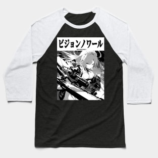 Cyberpunk Cyborg Maid Girl Japanese Vaporwave Urban Aesthetic 4 Baseball T-Shirt